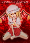  Score: 7 Tags:  blonde_hair bonnet dress finger_to_mouth flandre_scarlet girl red_eyes short_hair sitting smile solo tomato-ed touhou wings 