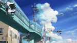  Score: 35 Tags: cloud (clouds),house,isai shizuka,original,sky,traffic lights,traffic sign,wide image,(wire) wires