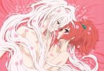  Score: 45 Tags: 2girls,absurdres,aoi nagisa,blush,breasts,eye contact,hanazono shizuma,highres,light erotic,long hair,nude,petals,red eyes,red hair,sakai kyuuta,short hair,shoujo ai,strawberry panic,white hair,yellow eyes