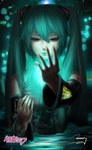  Score: 36 Tags: aqua eyes,aqua hair,detached sleeves,girl,glowing,hatsune miku,inscription,long hair,monkey (weibo),necktie,signed,solo,tall image,twintails,vocaloid,water