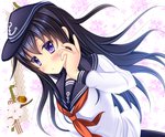 Score: 9 Tags: akatsuki destroyer,black hair,blush,flower (flowers),girl,kantai collection,long hair,peaked cap,petals,purple eyes,sailor suit,single,yuzukaze rio Score: 9 Tags: akatsuki destroyer,black hair,blush,flower (flowers),girl,kantai collection,long hair,peaked cap,petals,purple eyes,sailor suit,single,yuzukaze rio