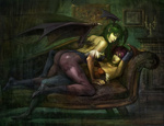  Score: 27 Tags: 2girls,bat wings,bodysuit,dsngiap,eyes closed,girls,green hair,head wings,light erotic,lilith aensland,long hair,lying,morrigan aensland,picture,purple hair,realistic,red eyes,short hair,sofa,succubus,vampire / darkstalkers (game),wings