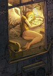  Score: 71 Tags: angel wings,bed,blonde hair,book (books),girl,halo,inukoko (artist),light erotic,panties,reading,short hair,single,tall image,window,wings,(wire) wires