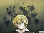  Tags:  blonde hair choker green eyes male oz vessalius pandora hearts short hair solo wall 