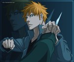  Score: 9 Tags:  bleach blue fist frame knife kurosaki_ichigo male orange_hair short_hair simple_background weapon zoom_layer 