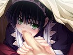  Score: 9 Tags: black hair,blush,boku dake no mono,censored,game cg,girl,green eyes,hard erotic,maid,maid headdress,penis,short hair