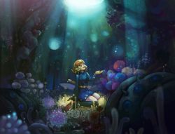  Score: 36 Tags: animal,brown hair,flower (flowers),girl,gloves,kaze no tani no nausicaa,nausicaa,ohmu,open mouth,plant (plants),saya (weepin' rain),short hair,single,sitting,studio ghibli,sunlight,sword