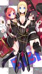  Score: 18 Tags: 3girls,ayase arisa,black hair,blonde hair,blue eyes,boots,bow,card (cards),dress,elbow gloves,gloves,hair bow,light erotic,long hair,love live! school idol project,multiple girls,nishikino maki,pink hair,purple eyes,red eyes,short hair,smile,tall image,tetsubuta,twintails,yazawa nico
