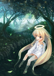 Score: 9 Tags: arcana heart,avalon anjeria,barefoot,blonde hair,blush,girl,halo,loli,long hair,open mouth,red eyes,re:n ne,shirt,single,tall image,tree (trees),water Score: 9 Tags: arcana heart,avalon anjeria,barefoot,blonde hair,blush,girl,halo,loli,long hair,open mouth,red eyes,re:n ne,shirt,single,tall image,tree (trees),water