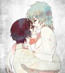  Score: 27 Tags: 2boys,akira (tnc),bare shoulders,blonde hair,brown eyes,dark hair,hug,light erotic,light smile,male,multiple boys,nipples,profile,red eyes,shiki (tnc),shirt,short hair,shounen ai,tall image,togainu no chi,tongue,topless,u-ko oji