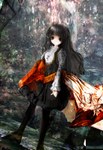  Score: 34 Tags: 86thunder,black eyes,black hair,cross,dress,girl,gray,long hair,original,single,standing,tall image,wind