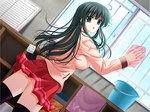  Score: 8 Tags:  black_hair blue_eyes cleaning game_cg pail schoolgirl seifuku skirt 