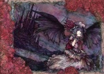  Score: 62 Tags: ant ishi,bonnet,castle,cuffs,dress,fairy,flower (flowers),frame,girl,hat,highres,red eyes,remilia scarlet,rose (roses),short hair,sketch,solo,touhou,vampire,wings