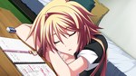  Score: 4 Tags: ai tsujidou,blonde hair,eyes closed,game cg,girl,long hair,note,sleeping,tsujidou-san no junai road,wide image