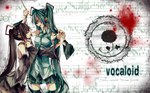  Score: 9 Tags:  blood brown_eyes brown_hair detached_sleeves girls hatsune_miku headphones highres long_hair miniskirt necktie noose rope tears tsukioka_tsukiho_(artist) twintails vocaloid zatsune_miku 