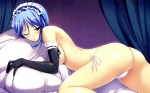  Score: 8 Tags:  akamaru bed blue_hair elbow_gloves maid panties tagme thong topless underwear erotic 