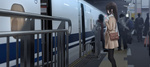 Score: 99 Tags: bag,black eyes,black hair,chikuwa,girl,long hair,original,profile,scarf,train,train station,wide image Score: 99 Tags: bag,black eyes,black hair,chikuwa,girl,long hair,original,profile,scarf,train,train station,wide image