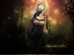  Score: 75 Tags:  aqua_eyes blonde_hair dress forest lights original tree very_long_hair 