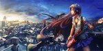 Score: 286 Tags: bass guitar,city,cityscape,girl,guitar,headphones,highres,izechou,long hair,megaphone,microphone,microphone stand,multicolored hair,music,open shirt,original,pleated skirt,skirt,sky,sunset,wide image Score: 286 Tags: bass guitar,city,cityscape,girl,guitar,headphones,highres,izechou,long hair,megaphone,microphone,microphone stand,multicolored hair,music,open shirt,original,pleated skirt,skirt,sky,sunset,wide image