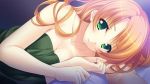  Tags: ayase hazuki,blanket,breasts,game cg,girl,green eyes,kamidere,light erotic,long hair,orange hair,tokunaga hoshino,wide image