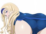  Score: 16 Tags: ass,blonde hair,blue eyes,blush,bodysuit,cecilia orcott,drill hair,girl,hairband,infinite stratos,light erotic,long hair,open mouth,simple background,solo,tears