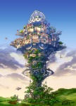 Score: 9 Tags:  city cloud_(clouds) fantasy kazuhi_(pixiv) landscape original signed sky tree_(trees) 
