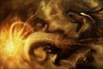  Score: 27 Tags:  animal cloak dragon fantasy fire flying glowing eye (eyes) horn (horns) long hair male monster original rock sharp teeth tahra (artist) 