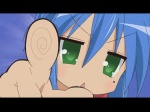  Score: 44 Tags:  animated close izumi_konata lucky_star pointing 