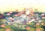 Score: 79 Tags: blonde hair,breasts,cross,dress,drill hair,eyes closed,flower (flowers),fringe,girl,h2so4,hair bow,hair flower,light erotic,original,pendant,plant (plants),sleeping,soft beauty,solo,water,water lily,wet Score: 79 Tags: blonde hair,breasts,cross,dress,drill hair,eyes closed,flower (flowers),fringe,girl,h2so4,hair bow,hair flower,light erotic,original,pendant,plant (plants),sleeping,soft beauty,solo,water,water lily,wet