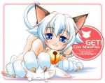 Rating: s Tags: animal_ears bell blue_eyes blue_hair cat_ears collar short_hair
