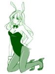 Rating: q Score: 1 Tags: 1girl animal_ears bare_shoulders bowtie breasts bunny_ears bunny_girl bunnysuit celes_chere cleavage detached_collar female final_fantasy final_fantasy_vi high_heels leotard long_hair lxc monochrome pantyhose pixiv_manga_sample shoes solo wrist_cuffs