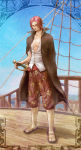 Rating: s Score: 3 Tags: 1boy looking_at_viewer male_focus one_piece red_hair scar shanks solo standing sword syoen weapon