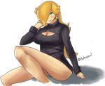 Rating: q Score: 12 Tags: blonde_hair blue_eyes breasts cleavage earrings female hair_over_one_eye jewelry keyhole long_hair mario_(series) open-chest_sweater rosalina_(mario) smile super_mario_bros. super_mario_galaxy sweater turtleneck