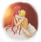 Rating: q Score: 31 Tags: hug long_hair namikaze_minato naruto naruto_shippuuden nude piinl red_hair uzumaki_kushina