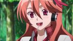 Rating: s Score: 7 Tags: 1girl akame_ga_kill! blush brown_hair candy chelsea_(akame_ga_kill!) lollipop long_hair red_eyes smile solo standing stitched