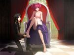 Rating: s Score: 29 Tags:  2girls akemi_homura alternate_costume armchair barefoot black_hair blackrabbitsoul chair checkered checkered_floor cinderella curtains feet floor formal high_heels kaname_madoka long_hair looking_at_viewer mahou_shoujo_madoka_magica multiple_girls one_knee pant_suit pink_eyes pink_hair ponytail purple_eyes shoes single_shoe sitting suit throne twintails window yuri 