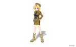 Rating: s Score: 3 Tags: blonde_hair blue_eyes boots cynthia_greenville formal hand_on_hip hips long_hair metal_slug military military_uniform necktie shadow simple_background skirt snk solo uniform wallpaper