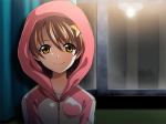 Rating: s Tags: 1girl brown_hair game_cg hair_ornament hoodie katakura_shinji kira_kira shiino_kirari short_hair