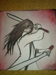 Rating: s Tags: blood dark_hair katana long_hair male momoneko(artist) red red_eyes samurai sword