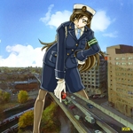Rating: s Score: 13 Tags: 50_ft_woman black_hair giant giantess gloves long_hair police police_uniform policewoman type51 uniform white_gloves