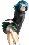 Rating: q Score: 20 Tags: 1boy ass athrun_zala blue_hair crossdressing frown green_eyes gundam gundam_seed looking_back male_focus panties pantyshot sageshinkou school_uniform short_hair skirt solo thighhighs trap underwear white_panties