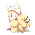 Rating: s Score: 9 Tags: 2girls :< aburaage animal_ears blonde_hair blush cat_tail chen chibi food fox_ears fox_tail hat hat_with_ears hiding kyuubi looking_at_viewer looking_back multiple_girls multiple_tails nekomata shuzi tail tofu touhou yakumo_ran |_|