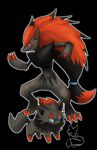 Rating: s Score: 6 Tags: black_background no_humans pokemon simple_background zoroark zorua