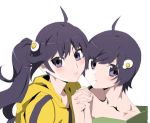 Rating: q Score: 3 Tags: 2girls araragi_karen araragi_tsukihi black_eyes black_hair blush hand_holding monogatari_(series) multiple_girls nisemonogatari siblings sisters