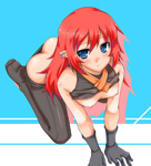 Rating: e Score: 9 Tags: ass blue_eyes blush breasts pointy_ears red_hair rune_factory rune_factory_3 toona