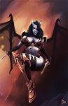 Rating: q Score: 5 Tags: 1girl breasts defense_of_the_ancients demon_girl dota_2 large_breasts long_hair queen_of_pain solo succubus wings