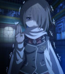 Rating: s Score: 6 Tags: blue_eyes brown_hair kazama_levy ponytail scarf school_uniform screencap trinity_seven