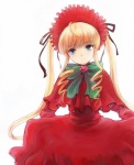 Rating: s Tags: blonde_hair bonnet dress drill_hair kintsuku long_hair rozen_maiden shinku