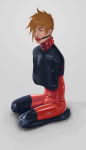 Rating: e Score: 1 Tags: 1boy absurdres ball_gag bdsm bodysuit forced gag highres kneeling latex latex_suit male_focus