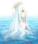 Rating: s Tags: 1girl aqua_(fire_emblem_if) blue_hair fire_emblem fire_emblem_if hair_over_one_eye long_hair looking_back nintendo sparkle water yellow_eyes zumu